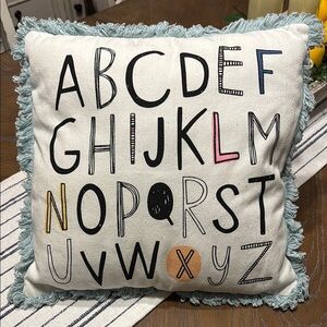 Alphabet Decorative Throw Pillow